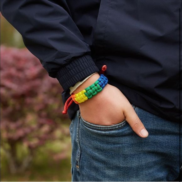 Rainbow Hand-woven Bracelet - Picture 2 of 3